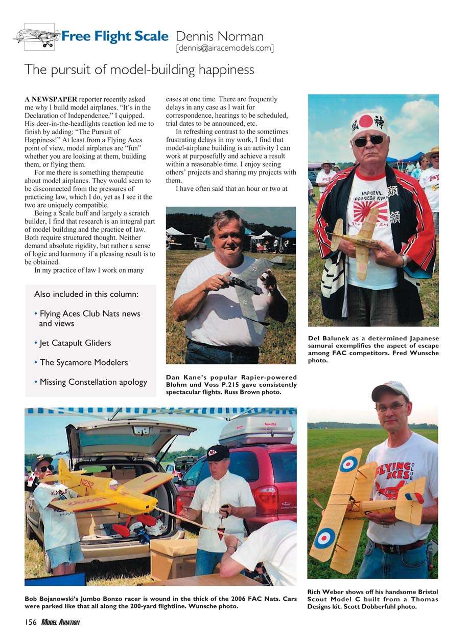 Free Flight Scale - 2006/12 | Model Aviation Library