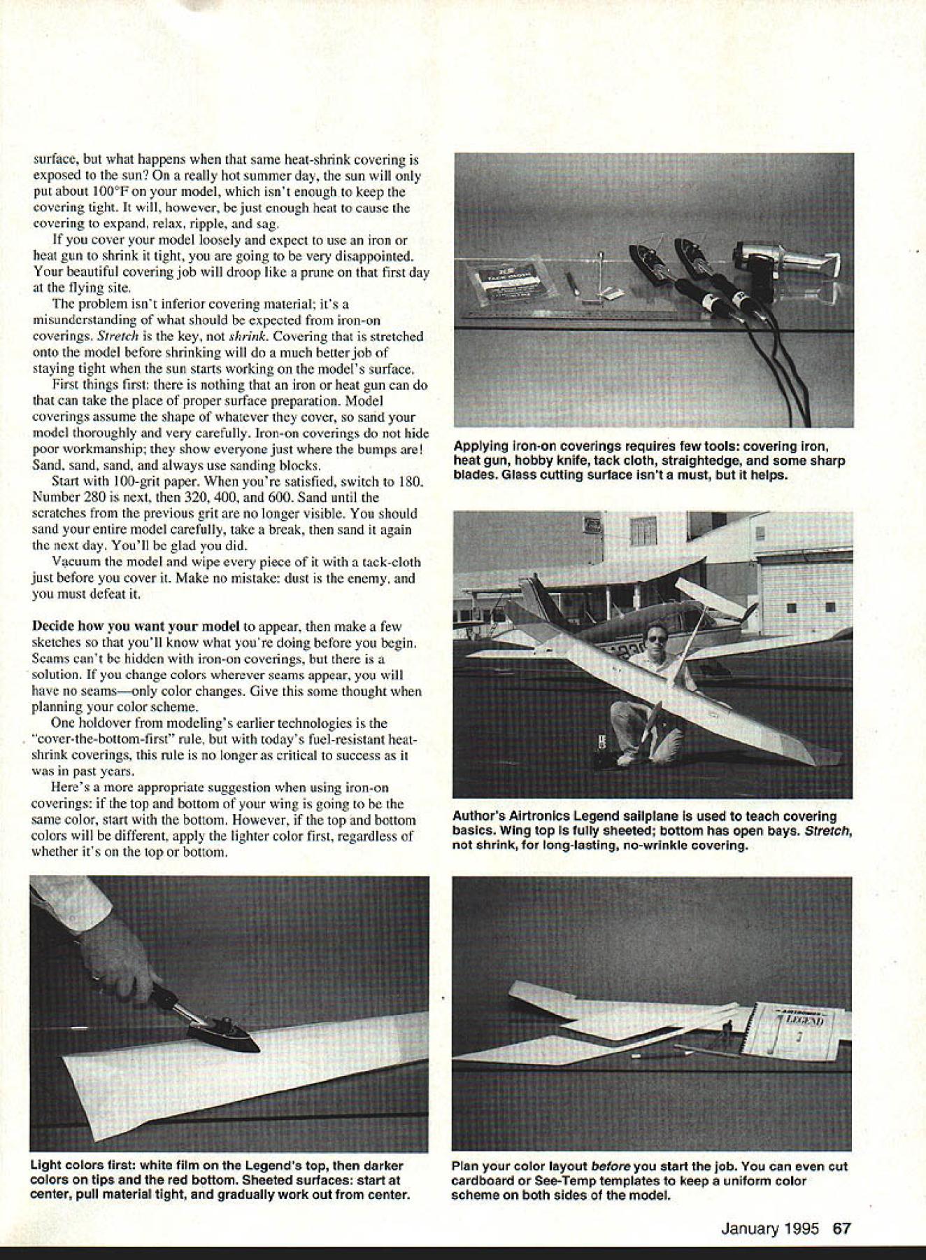 Model Aircraft Covering the Easy Method Model Aviation Library