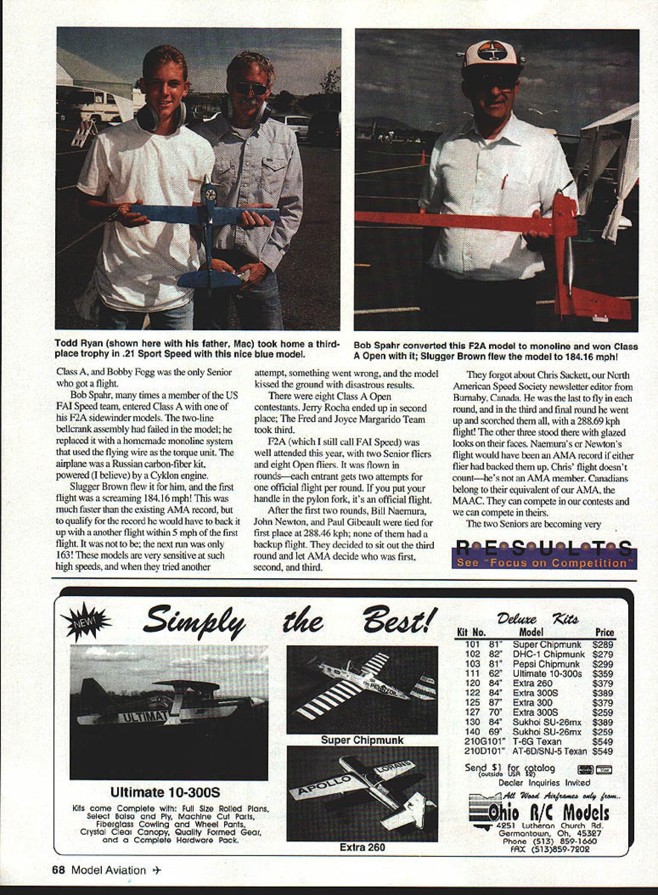 Control Line Speed Model Aviation Library