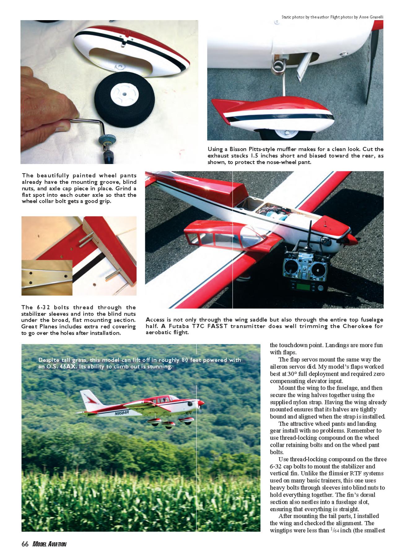 Plane Talk Great Planes Cherokee ARF 2010/04 Model Aviation Library