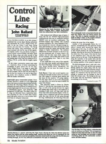 Control Line: Racing | Model Aviation Library